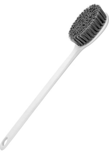 Banyo Fırçası Duş Için Uzun Sap, Sırt Fırçası, Vücut Fırçası, Sırt Scrubber -Beyaz(Yurt Dışından)