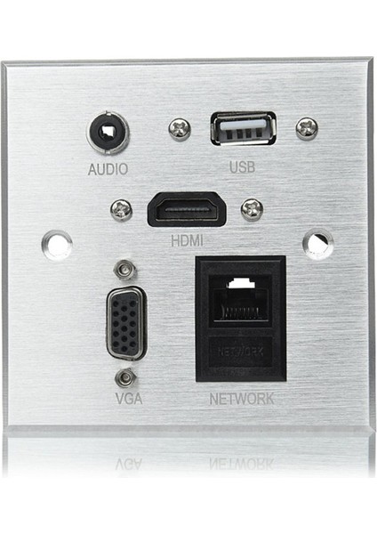 D8609 Multimedya Bilgi Paneli Alüminyum Alaşımlı Duvar Şarj Soketi - Şerit