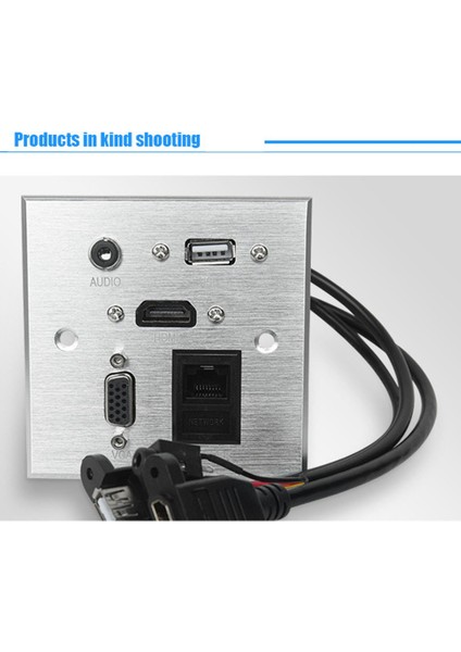 D8609 Multimedya Bilgi Paneli Alüminyum Alaşımlı Duvar Şarj Soketi - Şerit fiyatları