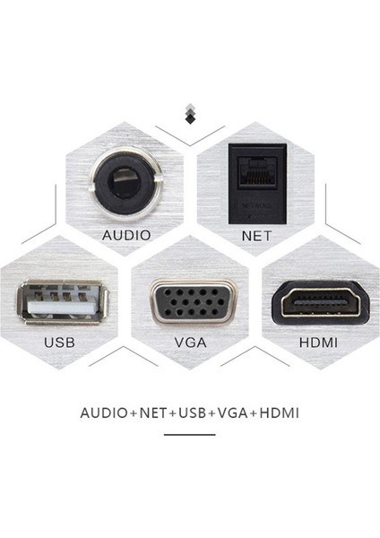 D8609 Multimedya Bilgi Paneli Alüminyum Alaşımlı Duvar Şarj Soketi - Şerit fırsatları