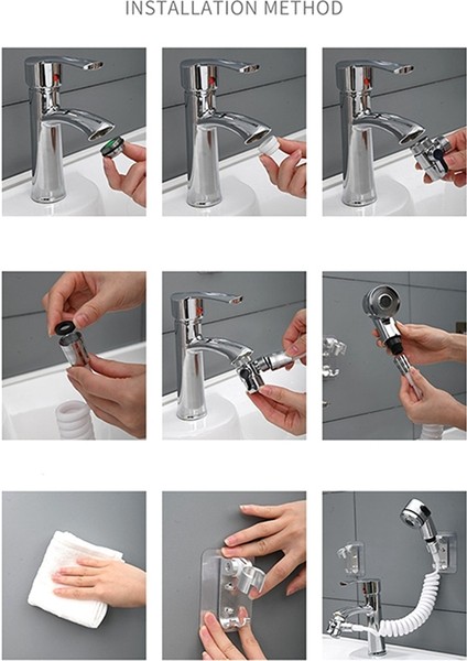 Eıtgzwas 2020 Banyo Yıkama Yüz Havzası Su Musluğu Harici Duş Başlığı Tuvalet Tutma Filtresi Esnek Saç Yıkama Musluğu Durulama Seti fırsatları