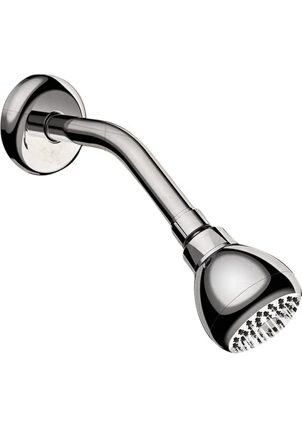Gümüş Yüksek Basınçlı Duş Başlığı 3 Inç Tıkanma Önleyici Sızdırmaz Sabit Krom Duş Başlığı(Yurt Dışından)