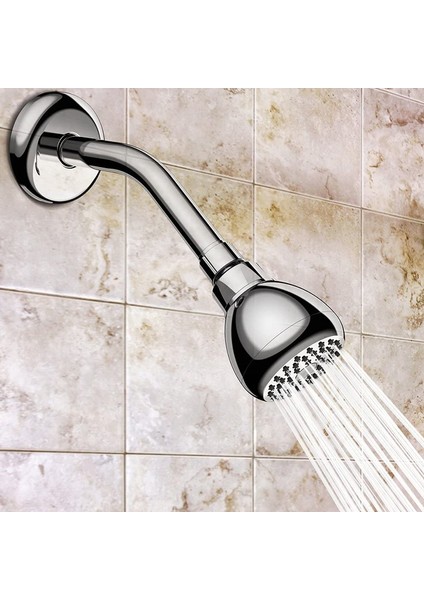 Gümüş Yüksek Basınçlı Duş Başlığı 3 Inç Tıkanma Önleyici Sızdırmaz Sabit Krom Duş Başlığı(Yurt Dışından) modelleri