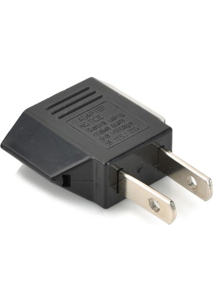 Yuvarlak - Düz Elektrik Fişi Dönüştürücü - Siyah fırsatları