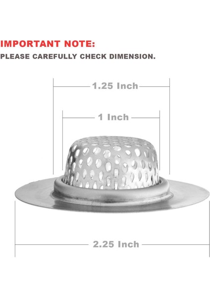 3'lü Paket - 2.25 Inç Üst / 1 Inç Sepet, Paslanmaz Çelik Eğim ve 1x Mutfak Bataryası Tesisat Hortumu Evrensel Tüp fırsatları
