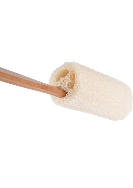 Srıwen 2020 Doğal Peeling Kabağı Luffa Lif Kabağı Geri Sünger Scrubber Fırça Uzun Ahşap Saplı Gövde Gövde(Yurt Dışından)