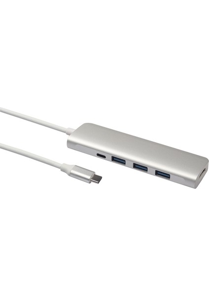 C Tipi HDMI 2 Hızlı USB 3.0 Veri Aktarım Yuvası Hub 5'i 1 Arada Usbc HDMI Adaptörü 4 K Video USB C Dönüştürücü modelleri