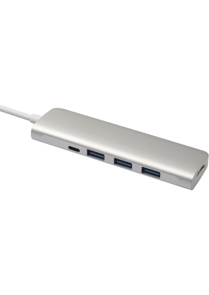 C Tipi HDMI 2 Hızlı USB 3.0 Veri Aktarım Yuvası Hub 5'i 1 Arada Usbc HDMI Adaptörü 4 K Video USB C Dönüştürücü fırsatları