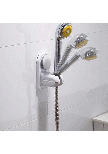 Banyo Güçlü Vantuz Evrensel Taşınabilir Duş Başlığı Tutucu Ayarlanabilir Banyo Duvara Montaj Aracı