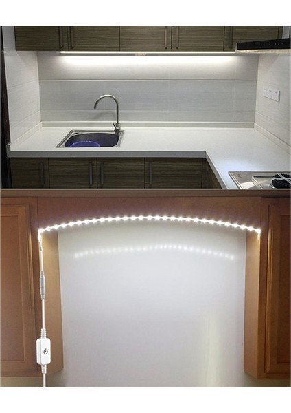 Kontak Dimmer Anahtarı, Mutfak/yatak Odası Için LED Şerit Işık Anahtarı DC12V Kontak Kontrol Lambası Su Geçirmez (Ab Tak)