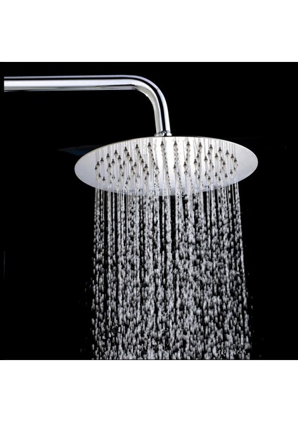 8 Inç Yuvarlak Paslanmaz Çelik Banyo Su Yağış Duş Başlığı Püskürtücü Banyo