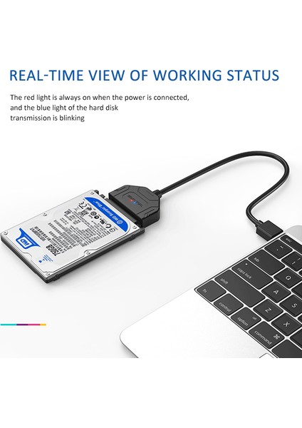 USB 3.0 - Sata 3.5 2.5 Sabit Disk Adaptör Kablosu Samsung Seagate Wd HDD SSD Için 【hazır Stok】 fırsatları