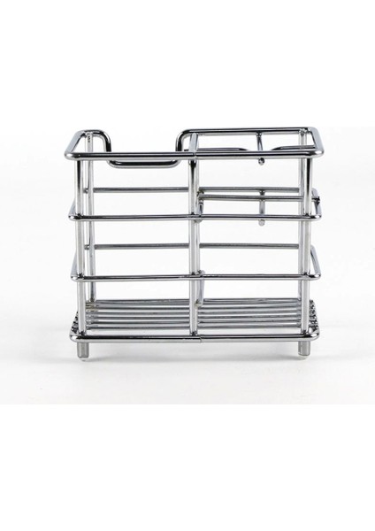 Paslanmaz Çelik Banyo Diş Fırçalığı Diş Macunu Tutacağı Diş Macunu Standı - Gümüş indirimleri