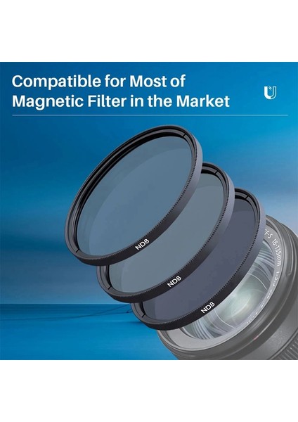 Uurig R-77L 77MM Manyetik Lens Köknar Adaptör Halkası Canon Nikon Sony Dslr Kamera Için Evrensel Köknar Mouting Yüzük