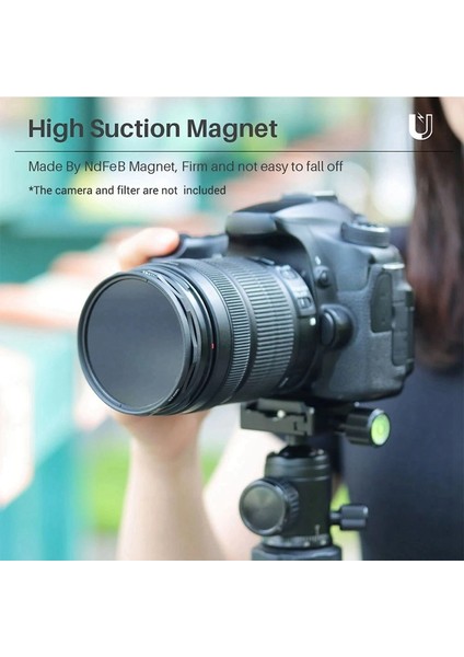 Uurig R-77L 77MM Manyetik Lens Köknar Adaptör Halkası Canon Nikon Sony Dslr Kamera Için Evrensel Köknar Mouting Yüzük