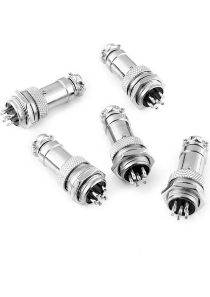 GX16-6 16MM 6 Pin Erkek ve Dişi Tel Panel Konnektör Havacılık Konnektör Soket Fiş(Yurt Dışından)