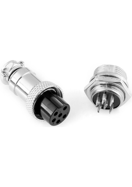 GX16-6 16MM 6 Pin Erkek ve Dişi Tel Panel Konnektör Havacılık Konnektör Soket Fiş(Yurt Dışından) fırsatları