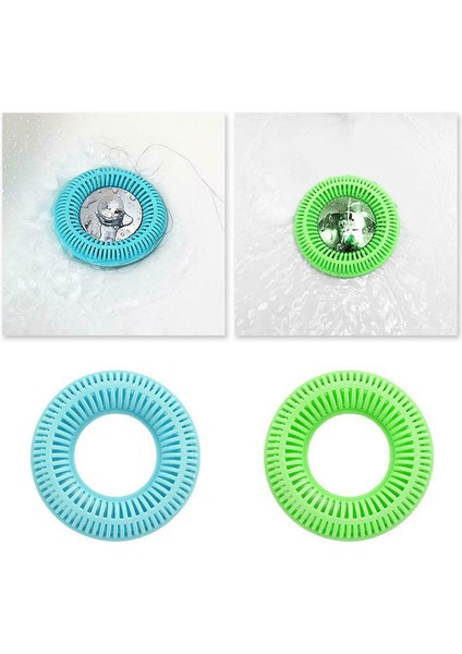 Adet Mutfak Lavabo Filtresi Kanalizasyon Saç Filtresi Mesh Banyo Silikon Saç Anti-Blokaj Yer Sifonu Kapağı fırsatları