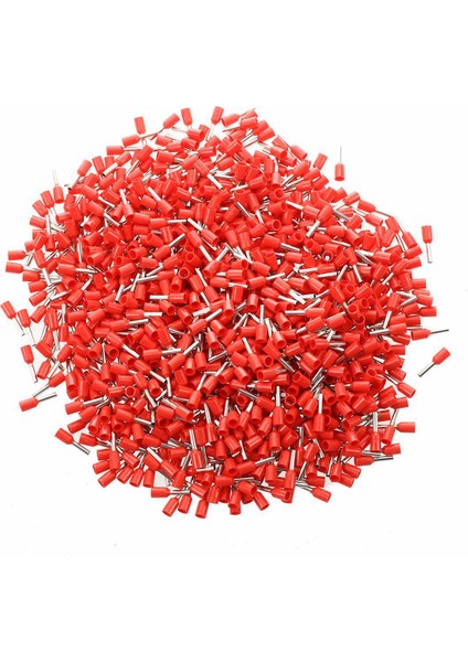 2000 Adet Izoleli Pin Terminal :1000 Adet Kırmızı Pvc Kol Konnektör 19 Awg Için 1000 Adet Telli Bakır Sıkma Konnektör 18 Awg Için fırsatları