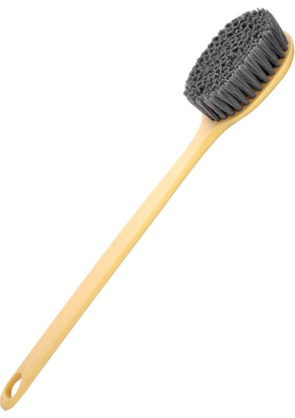 Banyo Fırçası Duş Için Uzun Sap, Sırt Fırçası, Vücut Fırçası, Sırt Scrubber -Sarı
