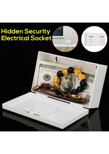 【ücretsiz Nakliye + Flaş Fırsat】gizli Duvar Güvenli Güvenlik Elektrik Prizi Kasası Gizli Değerli Eşyaları Gizle - Mor Kutu / Avrupa Standardı fiyatları