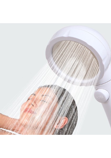 Flyeer Basınçlı Su Tasarruflu Duş Başlığı Abs 3 Hız Ayarlı Banyo El Duşu Hidrofor Duş Başlığı