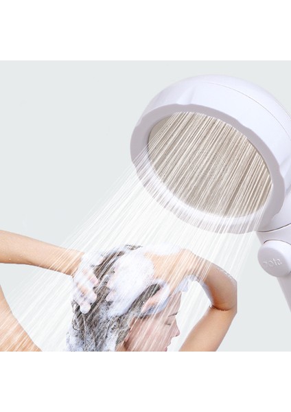 Flyeer Basınçlı Su Tasarruflu Duş Başlığı Abs 3 Hız Ayarlı Banyo El Duşu Hidrofor Duş Başlığı