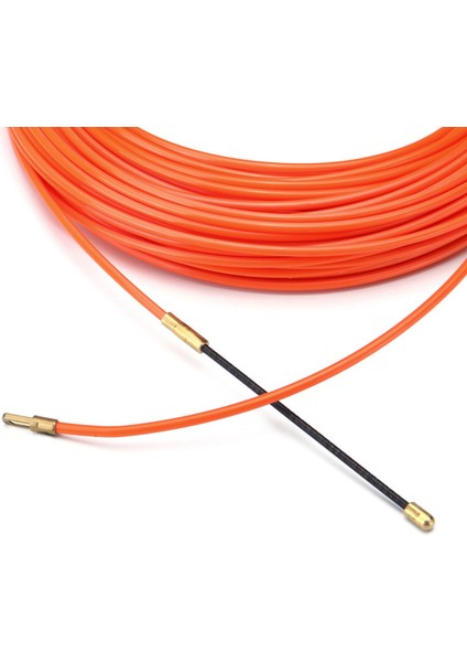 4mm 5 Metre Turuncu Kılavuz Cihazı Naylon Elektrik Kablosu Itme Elcikleri Kanalı Yılan Rodder Balık Bant Tel(Yurt Dışından)