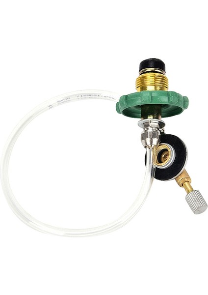 Açık Kamp Gaz Sobası Propan Dolum Adaptörü Düz Silindir Tankı Çoğaltıcı Şişe Adaptörü Gaz Şarj Aksesuarları