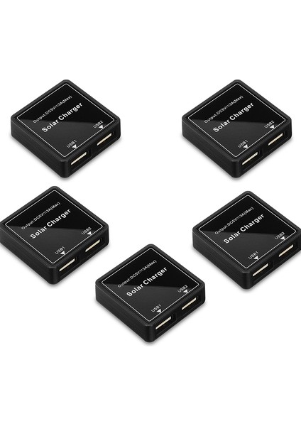 Adet Güneş Panelı Bağlantı Kutusu Çift USB Regülatör Seti Şarj Cep Telefonu 3A Regülatörü Mp4 Fan Pil