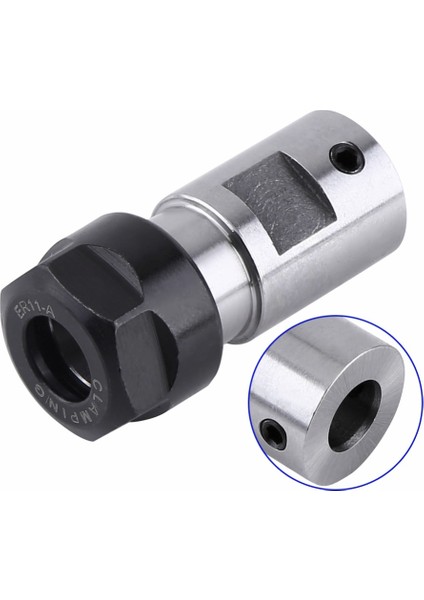 ER11 Collet Chuck Motor Mili Uzatma Çubuğu - Gümüş (Yurt Dışından) modelleri