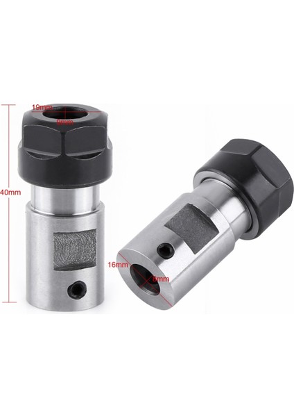 ER11 Collet Chuck Motor Mili Uzatma Çubuğu - Gümüş (Yurt Dışından) fırsatları