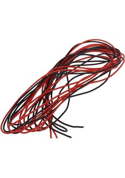 2x 3m 22 Gauge Awg Silikon Kauçuk Tel Kablo Kırmızı Siyah Esnek [çeşitli] fiyatları