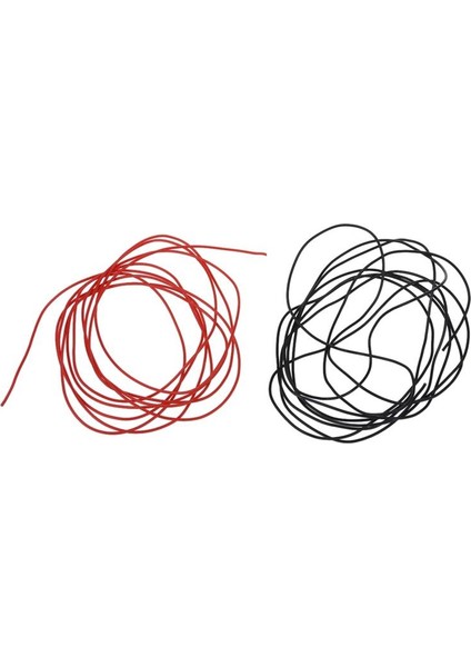 2x 3m 22 Gauge Awg Silikon Kauçuk Tel Kablo Kırmızı Siyah Esnek [çeşitli] modelleri