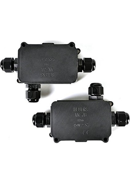 2 Adet Hava Koşullarına Dayanıklı IP66 Dış/harici Bağlantı Kutusu 3-Kablo Konnektör Can Yeraltı Kablo Kılıfı Için 4-8 mm Kablo Çapı Pg9(Yurt Dışından)