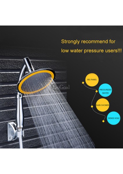 Esogoal Lüks 6 Yağmur Duşu El Seti Banyo Güçlü Enerji Yuvarlak Yüksek Basınçlı Su Tasarruflu Duş Başlıkları, 1.5m Paslanmaz Çelik Hortum ve Duş Başlığı Tutacağı(Yurt Dışından) fiyatları