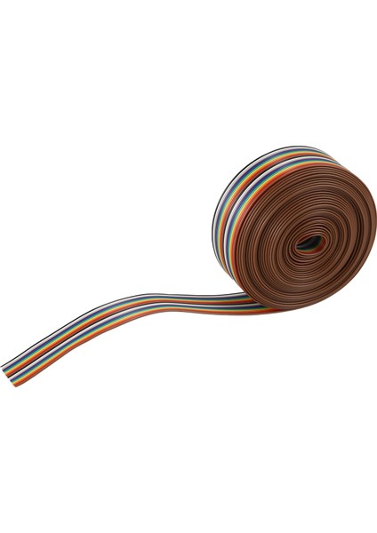 5m 1.27MM 20P Dupont Kablo Gökkuşağı Düz Hat Destek Teli Lehimli Kablo Bağlantı Teli