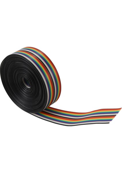 5m 1.27MM 20P Dupont Kablo Gökkuşağı Düz Hat Destek Teli Lehimli Kablo Bağlantı Teli fiyatları