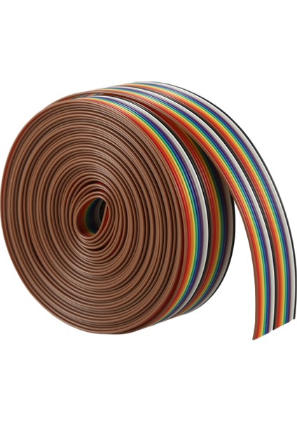 5m 1.27MM 20P Dupont Kablo Gökkuşağı Düz Hat Destek Teli Lehimli Kablo Bağlantı Teli indirimleri