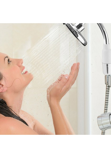 6 Inç Paslanmaz Çelik Duş Başlığı Banyo El Yağış Sprey Su Tasarrufu Turboşarj Negatif Iyon Memesi modelleri