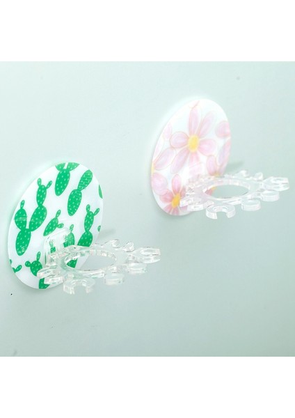 Eıtgzwas 2020 2 Adet Kaktüs Plastik Diş Fırçası Tutacağı Diş Macunu Depolama Rafı Tıraş Makinesi Diş Fırçası Dispenseri Banyo Düzenleyici Aksesuarları - Yeşil ve Pembe