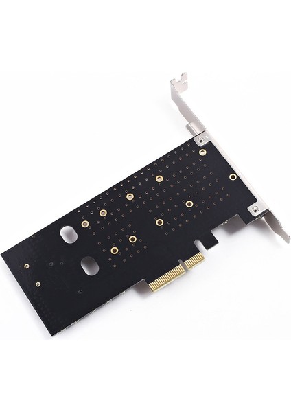 Çift M.2 Pcie Adaptörü, M2 SSD Nvme (M Key) Veya Sata (B Key) 22110 2280 2260 2242 2230 - Pci-E 3.0 x 4 Ana Bilgisayar Denetleyicisi Genişletme Kartı Masaüstü Pci Express Yuvası Için