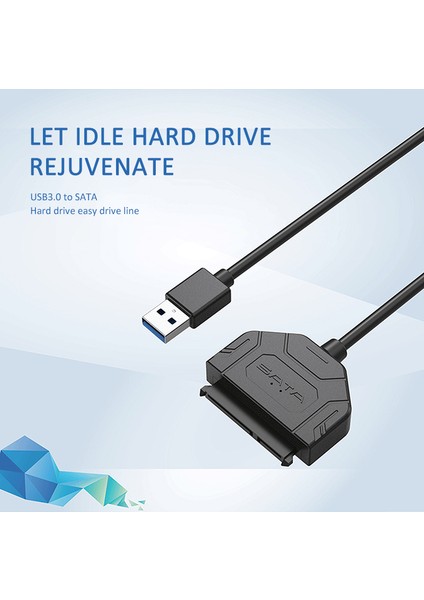 Samsung Seagate Wd HDD SSD Için USB 3.0 - Sata 3.5 2.5 Sabit Disk Adaptör Kablosu