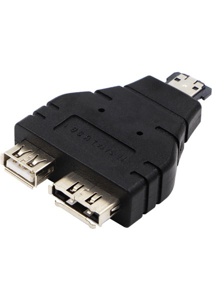 Güç Esata'dan Esata'ya USB Combo Splitter Dönüştürücü Adaptör Konektörü Sabit Disk Kablosu Çift Bağlantı Noktalı Dönüştürücüler Evrensel(Yurt Dışından)