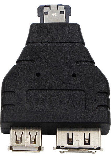 Güç Esata'dan Esata'ya USB Combo Splitter Dönüştürücü Adaptör Konektörü Sabit Disk Kablosu Çift Bağlantı Noktalı Dönüştürücüler Evrensel(Yurt Dışından)
