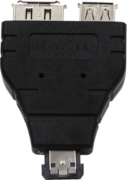 Güç Esata'dan Esata'ya USB Combo Splitter Dönüştürücü Adaptör Konektörü Sabit Disk Kablosu Çift Bağlantı Noktalı Dönüştürücüler Evrensel(Yurt Dışından)