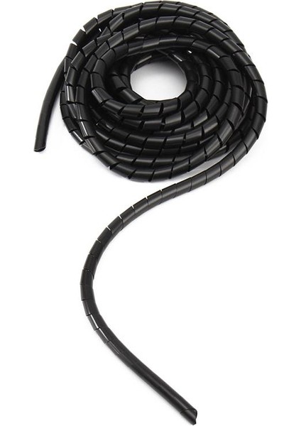 12MM Siyah Spiral Sarma Kablo Muhafazası Kablo Kovanları Sargı Boru Sarma Bandı modelleri