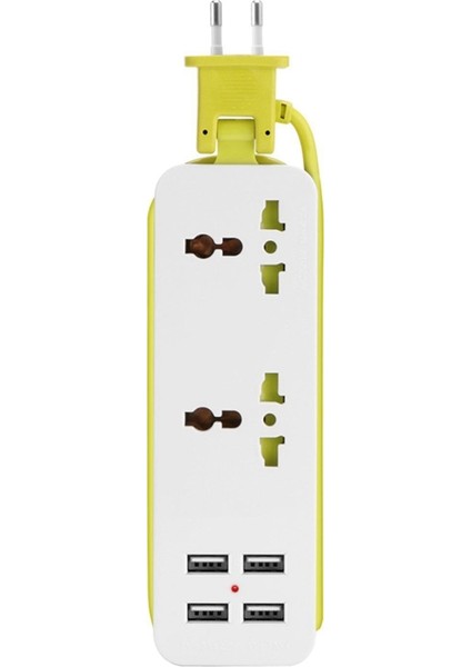 2 Adet Uzatma Elektrik Soketi Taşınabilir Şarj Portları USB Soketi Güç Prizleri Akıllı Şarj Cihazı Duvar Ingiltere Fişi ve Ab Fişi