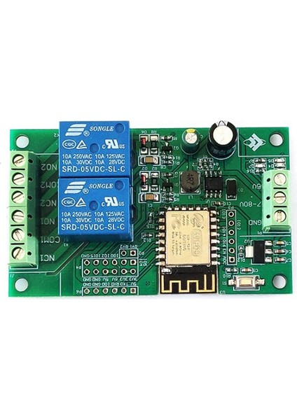 ESP8266 ESP-12F Wifi Röle Modülü 2 Kanal 5V/8-80V Arduino Ide Akıllı Ev Uygulaması Için Ağ Röle Anahtarı Uzaktan Kumanda