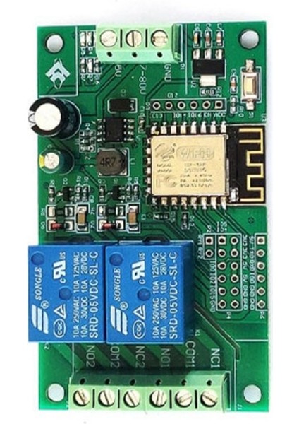 ESP8266 ESP-12F Wifi Röle Modülü 2 Kanal 5V/8-80V Arduino Ide Akıllı Ev Uygulaması Için Ağ Röle Anahtarı Uzaktan Kumanda